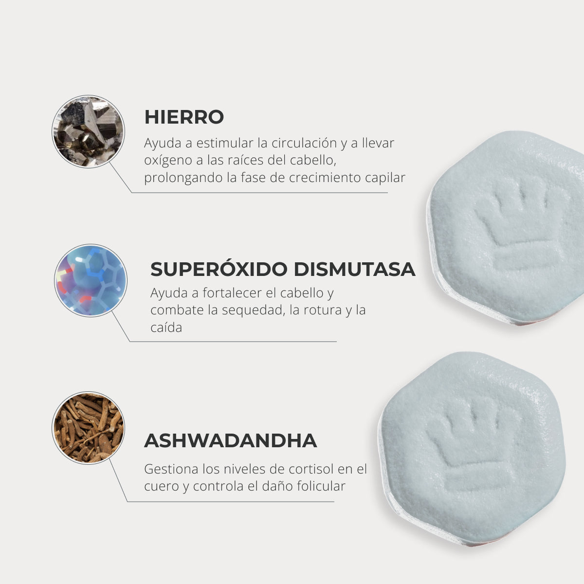 Revita.SOD® 90 Comprimidos | Primer Nutraceútico para la Pérdida de Cabello Relacionada con el Estrés