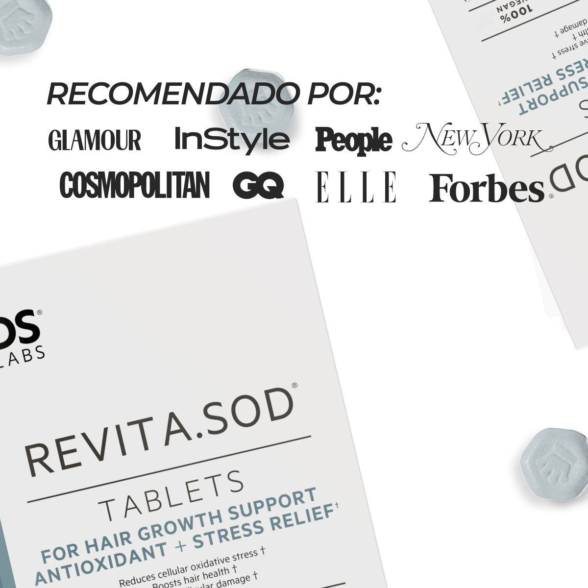 Revita.SOD® 90 Comprimidos | Primer Nutraceútico para la Pérdida de Cabello Relacionada con el Estrés