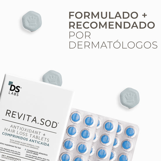 Revita.SOD® 90 Comprimidos | Primer Nutraceútico para la Pérdida de Cabello Relacionada con el Estrés
